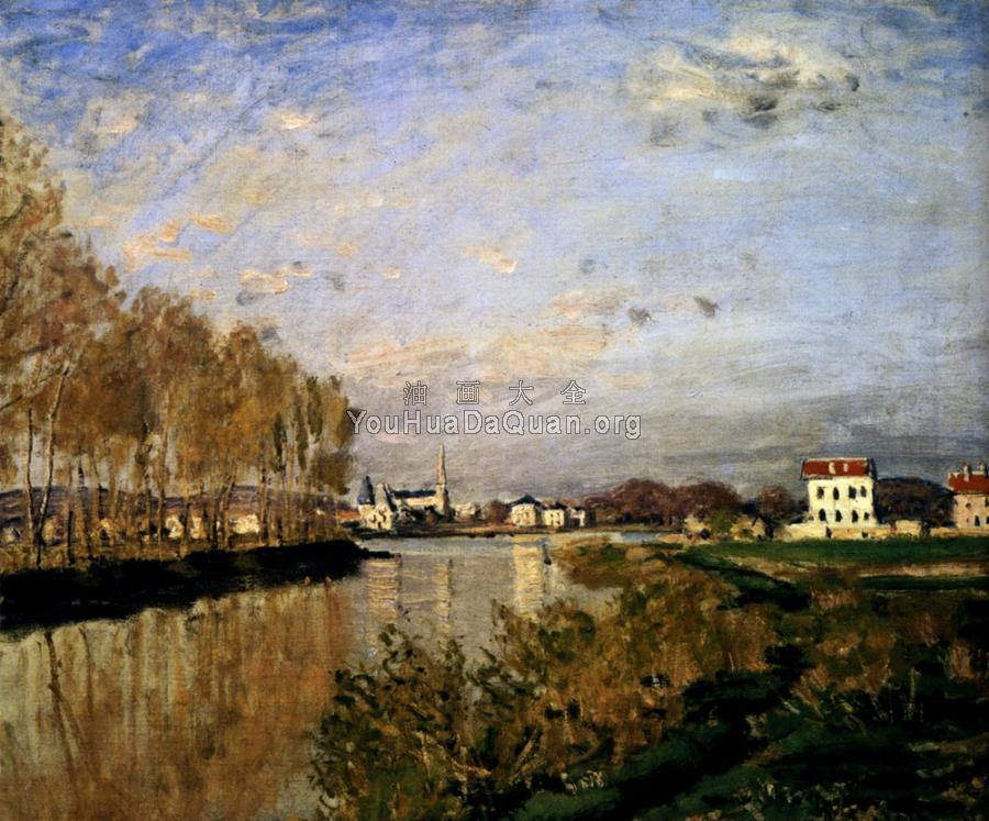 The Seine At Argenteuil, 1873 - 克劳德·莫奈